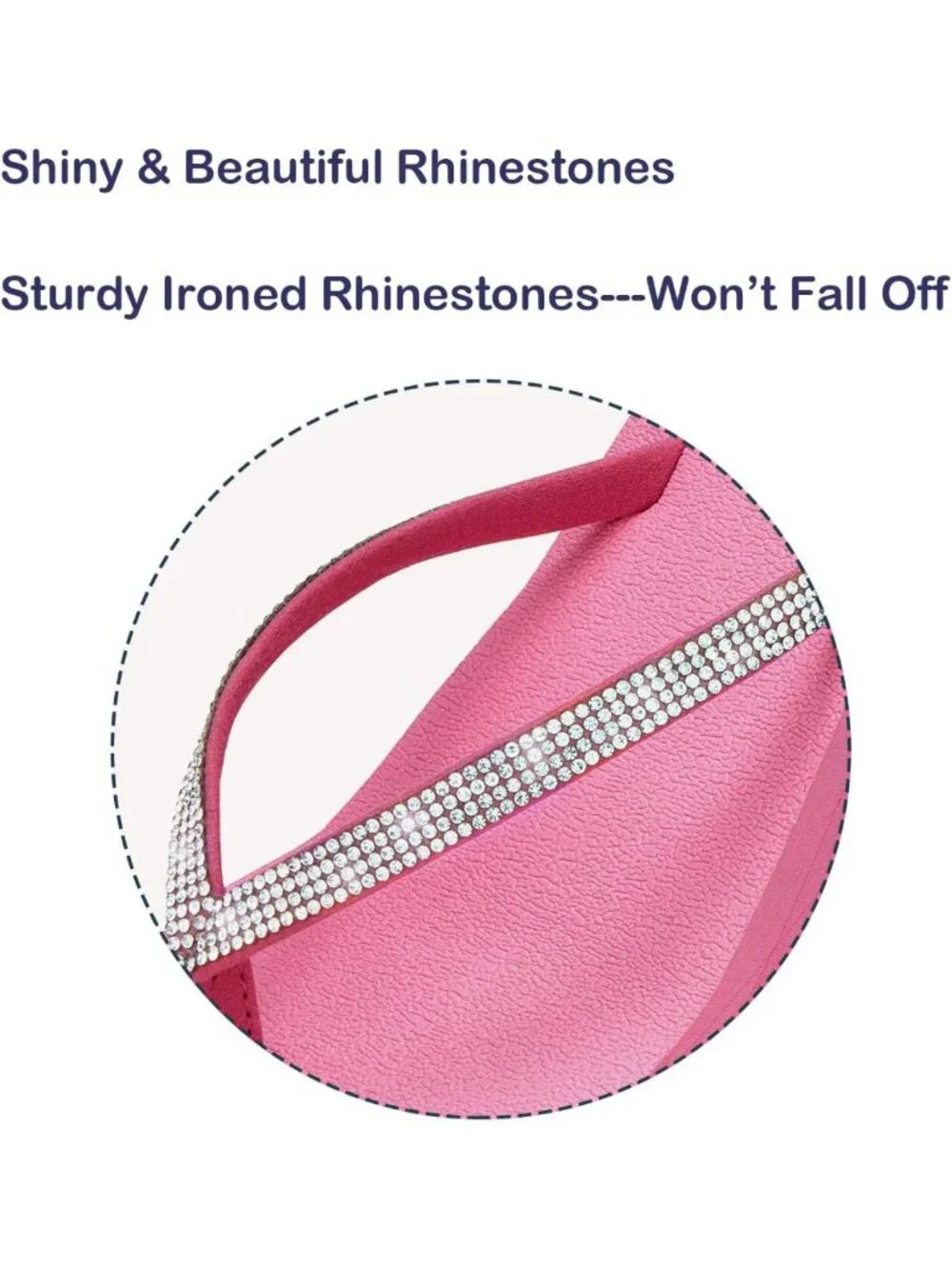 Stylish Rhinestone Wedge Sandals | Comfortable Platform Flip Flops for Women